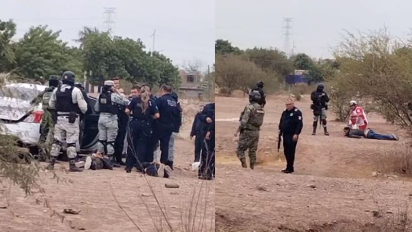 Balacera y persecución deja cuatro detenidos en Ciudad Obregón; hay un hombre lesionado