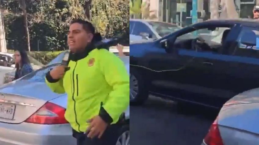 VIDEO: Mujer atropella a manifestantes que protestaban por falta de agua en CDMX