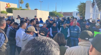 Trabajadores del Oomapasc se manifiestan en Cajeme: Exigen respeto al contrato colectivo 