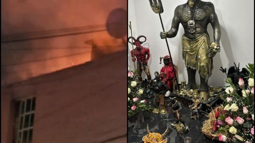 Reportan fuerte incendio en la misma calle donde hallaron altar a Lucifer de la Unión Tepito