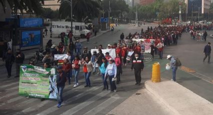 Marcha de profesores de la CNTE en Paseo de la Reforma; esto es lo que exigen