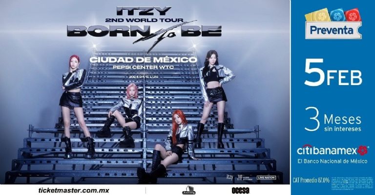 El grupo de Kpop ITZY anuncia su gira 'BORN TO BE' y llegará a México en el Pepsi Center WTC