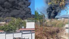 VIDEO: Reportan fuerte incendio en un cuartel de la Guardia Nacional en Michoacán