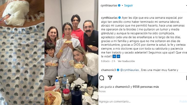 Cynthia Urías confirma problemas de salud