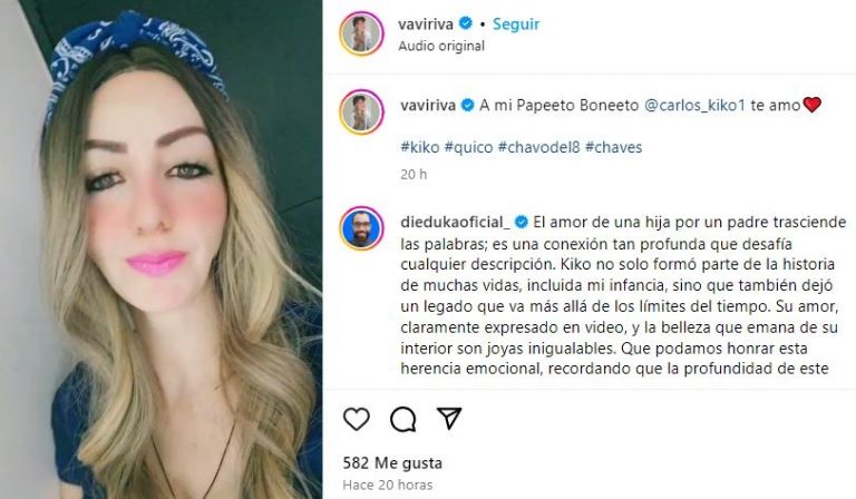 Hija de Carlos Villagrán lo defiende de las críticas