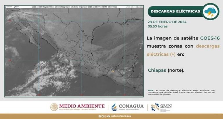 Pronóstico del clima de hoy, domingo 28 de enero. Foto: Conagua