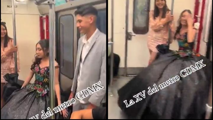 Quinceañera se vuelve viral por usar el Metro de la CDMX para llegar a la iglesia