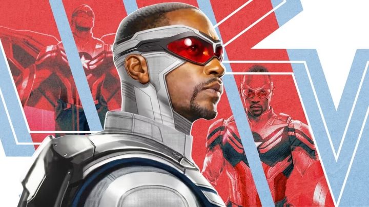 El nuevo traje del Capitán América de Sam Wilson en 'Un Mundo Feliz' revelado en arte promocional