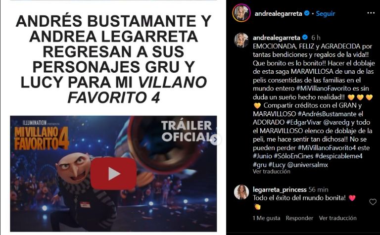 Andrea Legarreta trabajará en otro proyecto que no es 'Hoy'