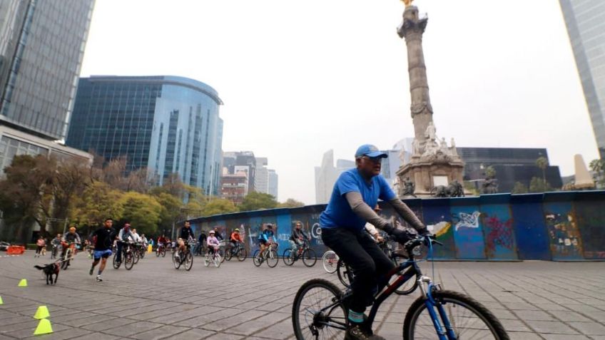 100 mil personas asisten al primer Ciclotón del año en CDMX, recorren Paseo de la Reforma