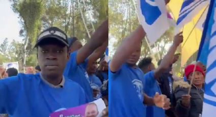 VIDEO: Santiago Taboada lleva migrantes haitianos a cierre de campaña