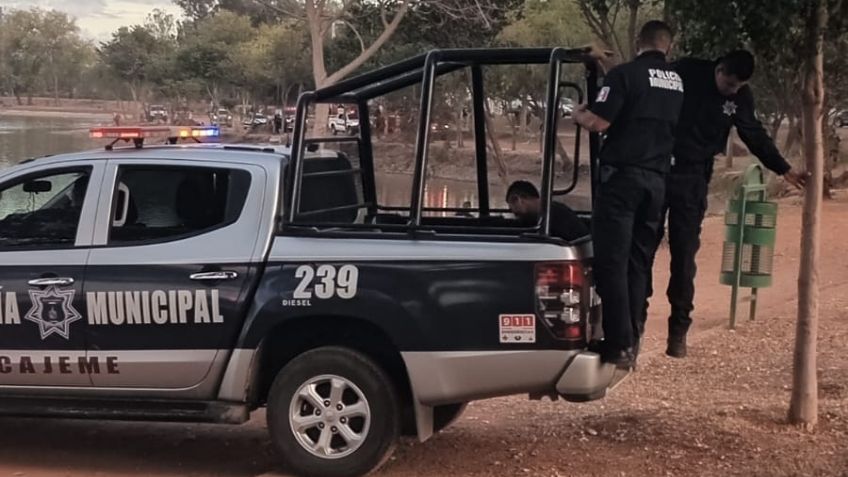 Ciudad Obregón: Masculino se mete a la Laguna de Náinari y autoridades se movilizan