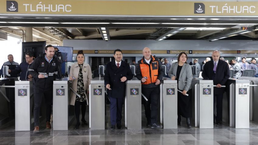 Línea 12 del Metro: Martí Batres realiza primer recorrido del renovado tramo elevado