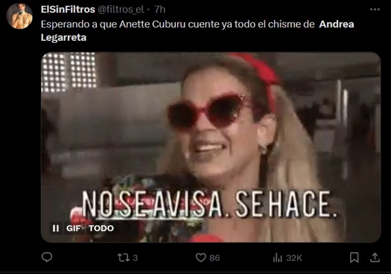 Andrea Legarreta se vuelve la burla de X por Anette Cuburu