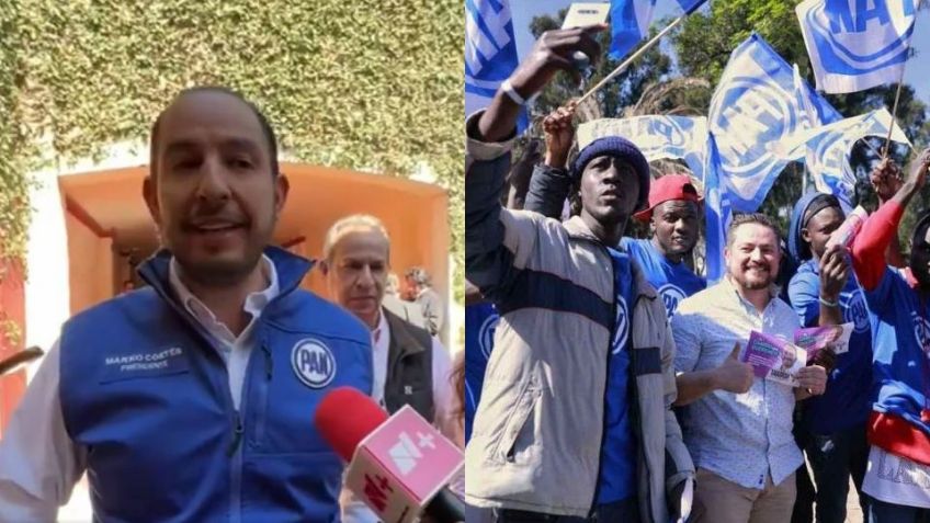 Marko Cortés responde a la presencia de migrantes en cierre de campaña "estamos sumando"