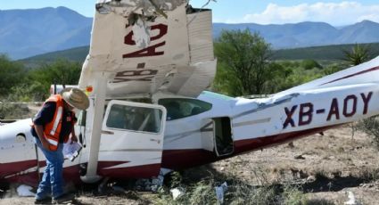 Coahuila: Avioneta cae a 200 metros de altura tras quedarse sin gasolina; hay 4 muertos