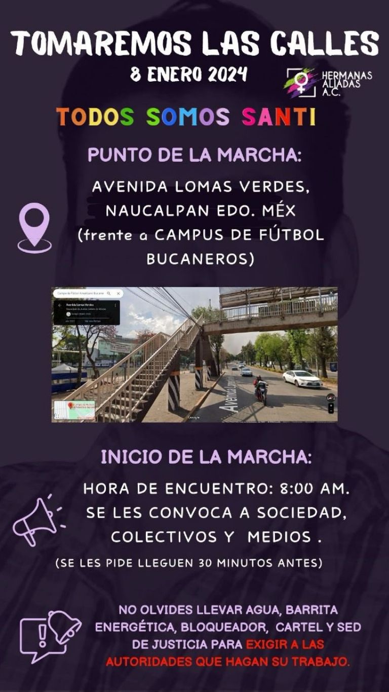 Marcha en Periférico Norte