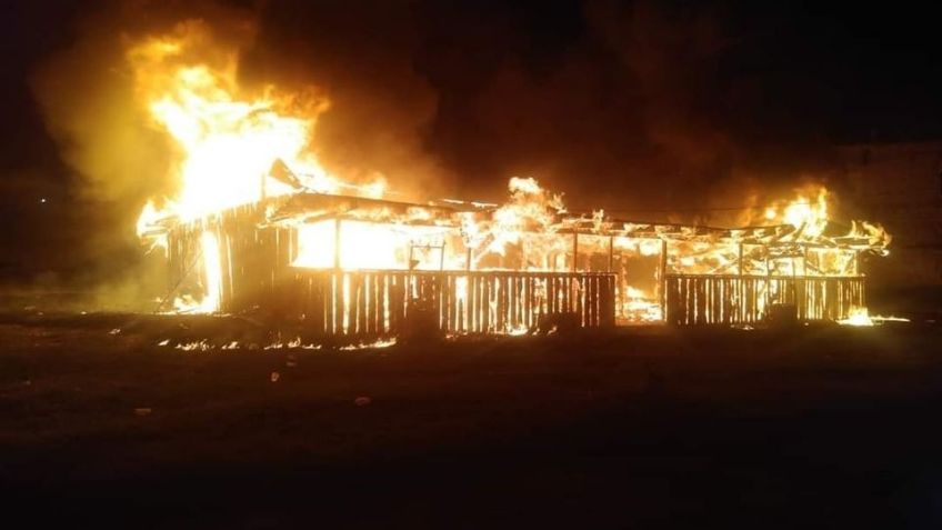 Incendian bar en Texcaltitlán; La Familia Michoacana lo usaba como punto de halconeo