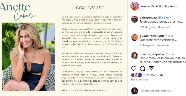 Anette Cuburu da zarpazo a Andrea Legarreta y le manda contundente advertencia