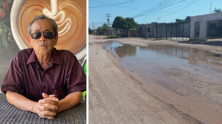 Vecinos de la colonia Deportiva en Navojoa piden la pavimentación de sus calles