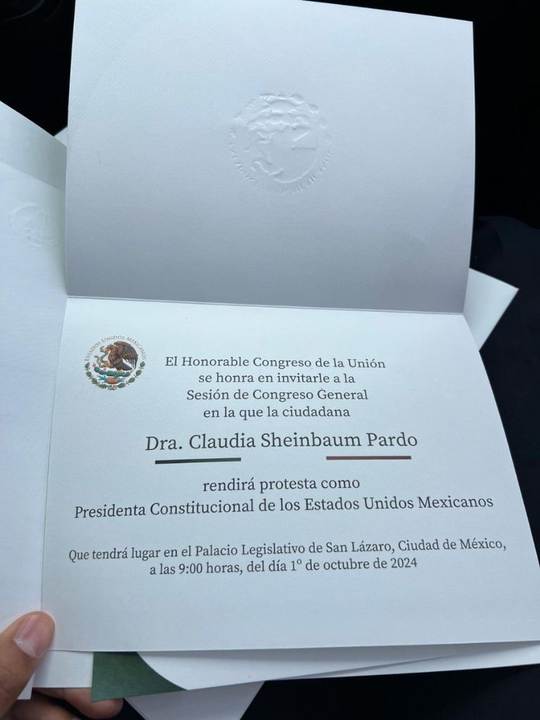 Invitación de Claudia Sheinbaum. Foto: Twitter