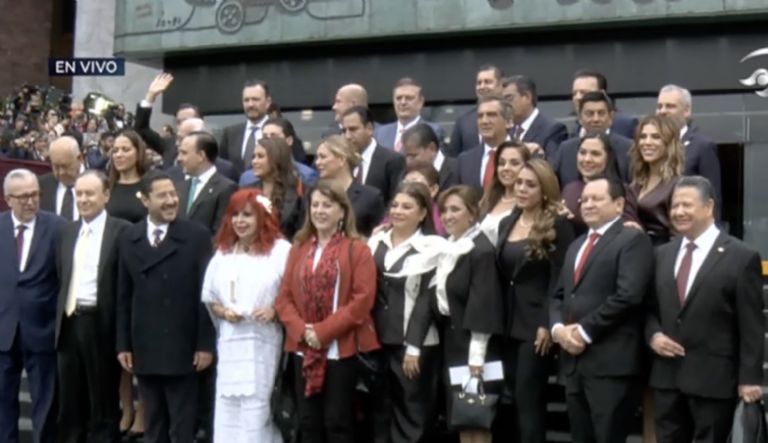 Todo listo en el Congreso para la toma de protesta. Foto: Twitter