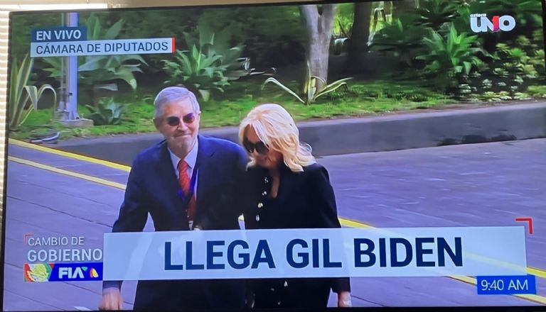 La primera dama estadounidense llega a San Lázaro. Foto: Facebook