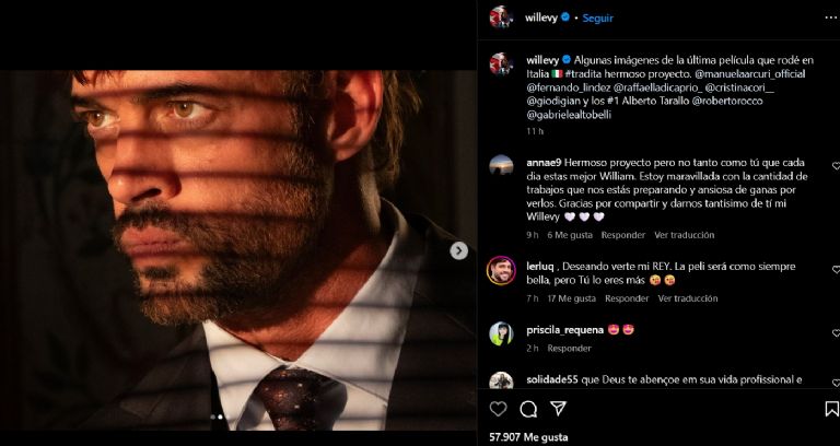William Levy le manda mensaje a Cristina Cori