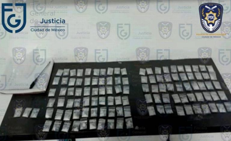 Evidencia incautada en la 'narcotiendita'