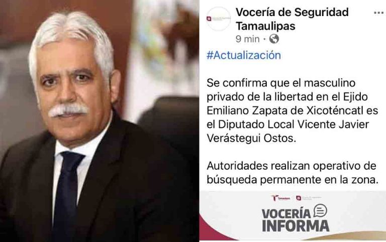 Secuestran al diputado Eduardo Verástegui