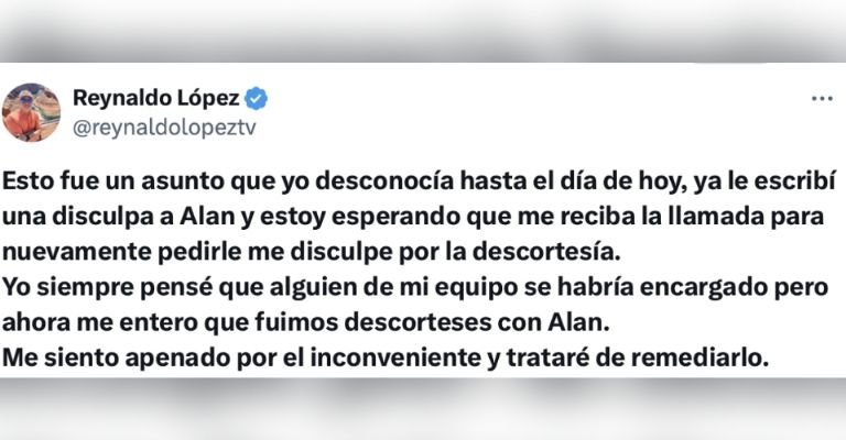 Reynaldo López da contundente respuesta a Alan Estrada tras acusarlo de vetarlo de Hoy sin decir nada