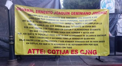 CJNG dejan narcomanta en Cotija con amenaza a comandante por pacto incumplido