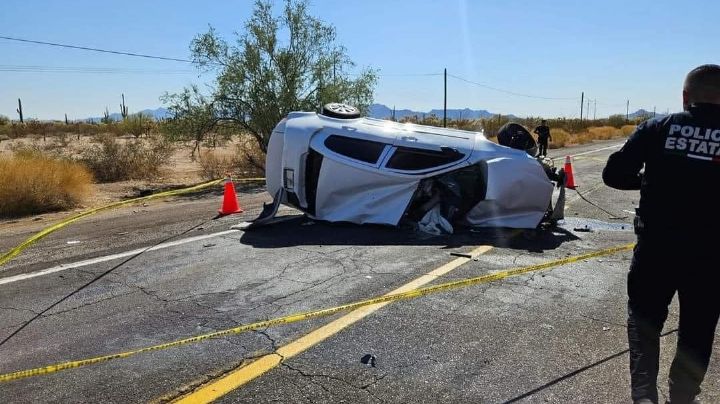 FOTOS: Fatal accidente en carretera Sonora deja 3 muertos y adulto y niño de 8 años heridos