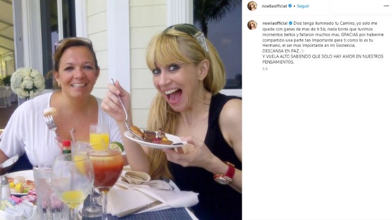 Noelia envió un mensaje para su fallecida cuñada