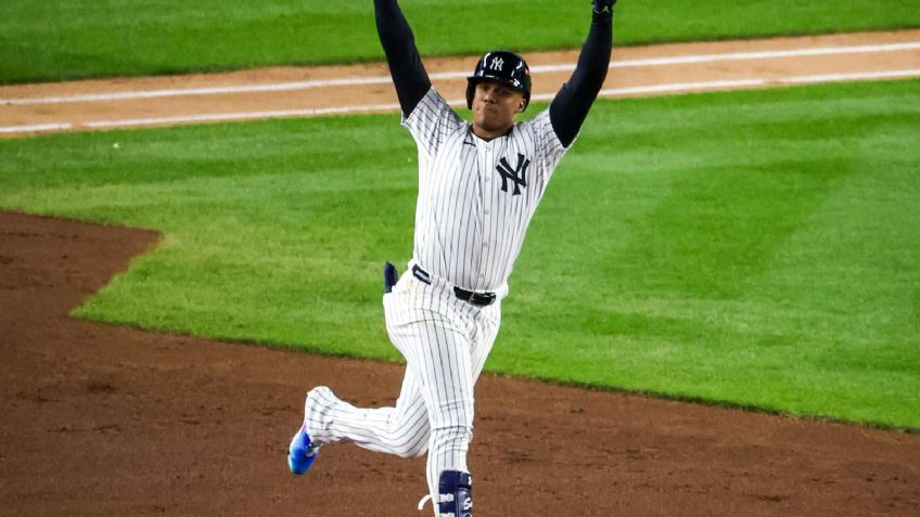 Juan Soto y Giancarlo Stanton comandan victoria de Yankees en la Serie de Campeonato