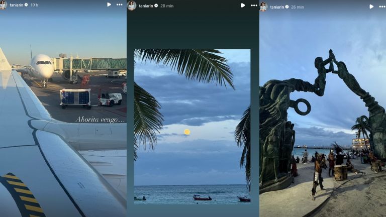 Tania Rincón presumió que está de viaje por Playa del Carmen