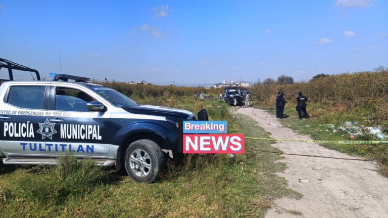 Cuerpo abandonado en Tultitlán