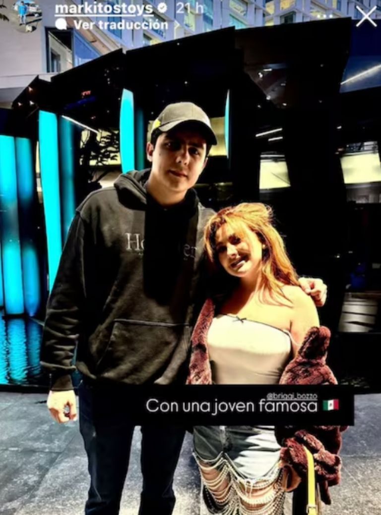 'Markitos Toys' compartió una foto en Instagram en compañía de Briggitte Bozzo