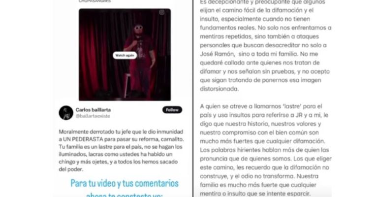 Respuesta de Carolyn Adams al comediante Carlos Ballarta