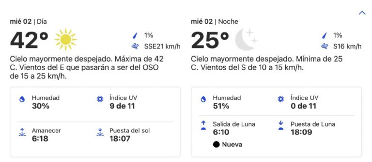 Clima en Hermosillo HOY miércoles 2 de octubre. Foto: Conagua