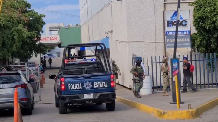 Sicarios ingresan a hospital de Culiacán a rematar a baleado; escapan al ser rodeados