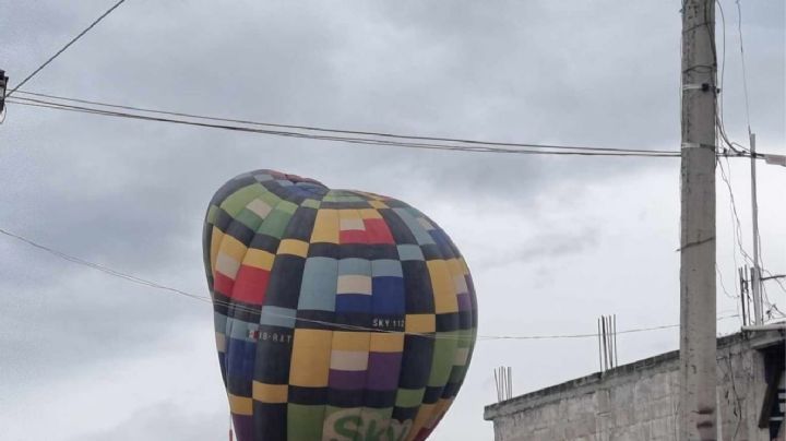 VIDEO: Aterrizan de emergencia tres globos aerostáticos en Acolman y Teotihuacán