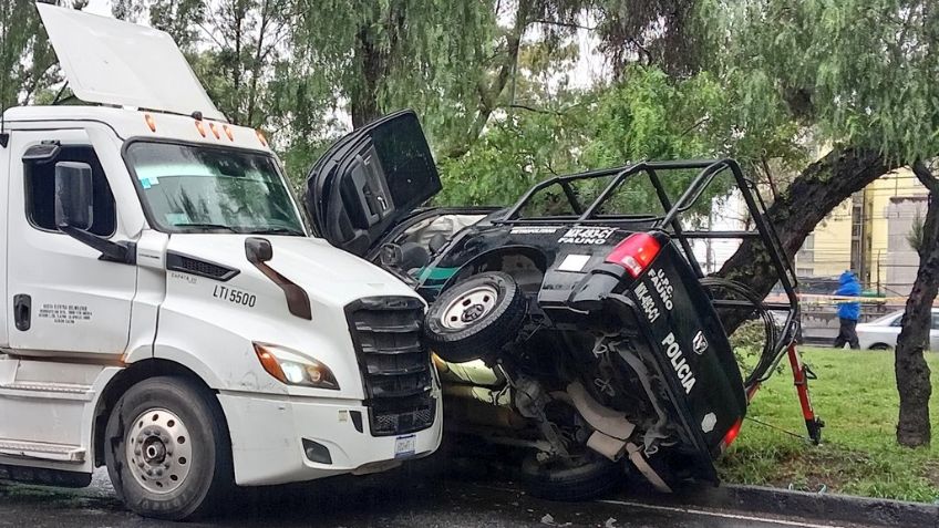 Fatal accidente: Policía muere al ser impactado por tráiler en la calzada Ignacio Zaragoza