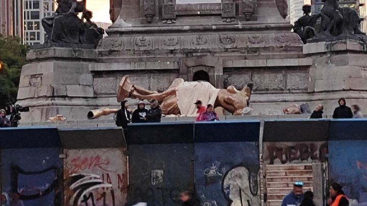 ¿Se cayó el Ángel de la Independencia? Esto pasó en Paseo de la Reforma