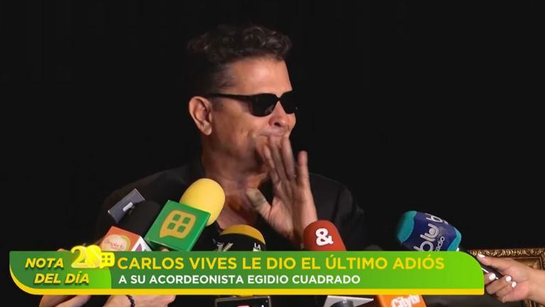 Carlos Vives se conmovió hasta las lágrimas al despedirse de su amigo