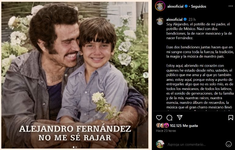 Alejandro Fernández anuncia gira De Rey A Rey