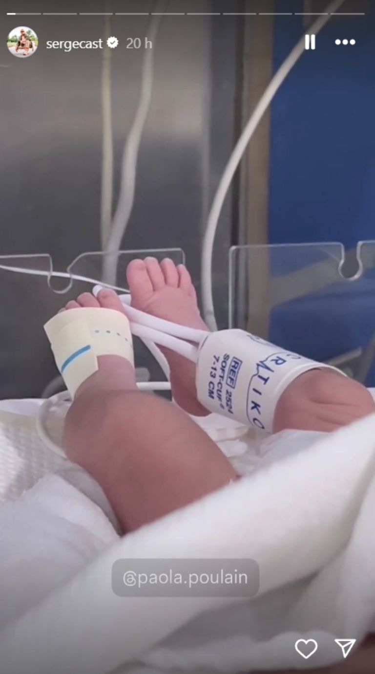 'Fichis' compartió una foto de uno de sus bebés a través de historias