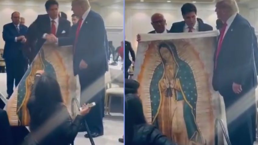 Eduardo Verástegui regala imagen de Virgen a Donald Trump: "Nos mantiene unidos"
