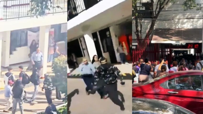 VIDEO: Encapuchados irrumpen en Cecyt 11 de CDMX y agreden a estudiantes y maestros