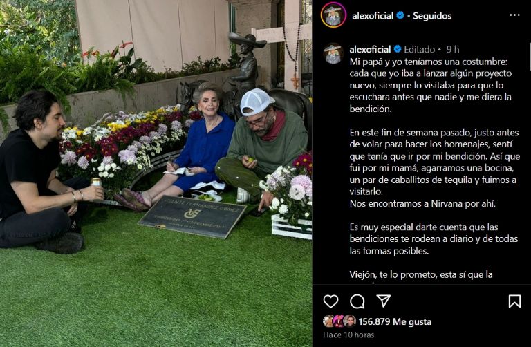 Alejandro Fernández revela pequeño ritual que tenía con Vicente Fernández